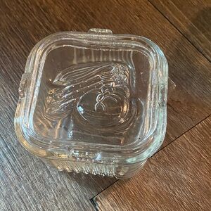 Vintage Federal glass refrigerator dish